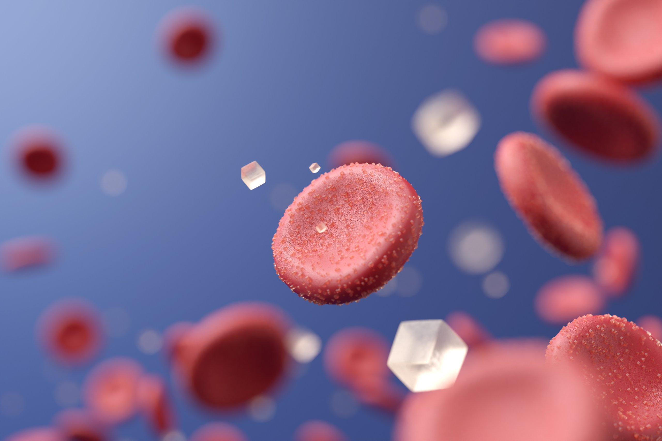 Fasting blood sugar and diabetes concept.